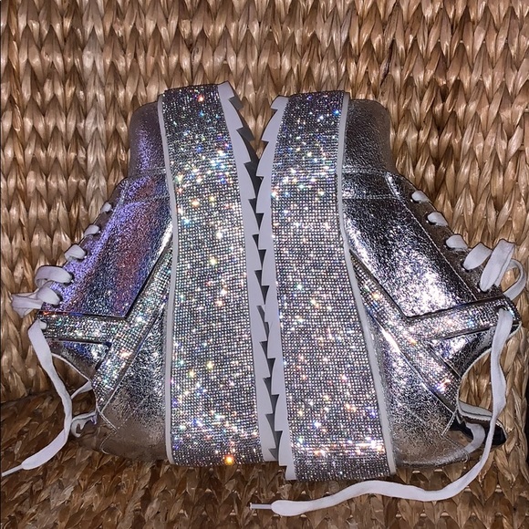 NIB YRU 💎Crystal LaLa Platform Sneakers💎💧 - Picture 7 of 8